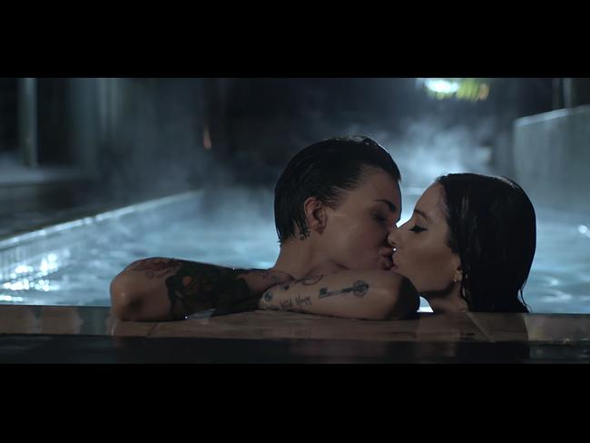 The clip, directed by Ruby, tells the couple’s love story.