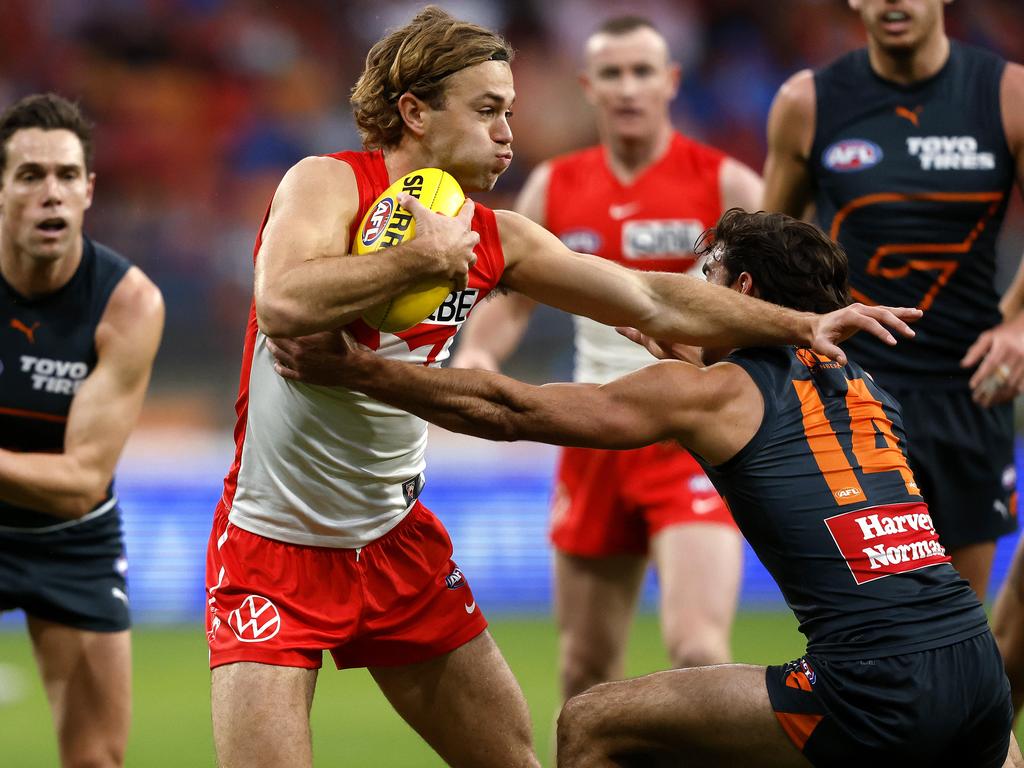 The underrated midfielder finished with a game-high 10 score involvements against the Giants. Picture: Phil Hillyard