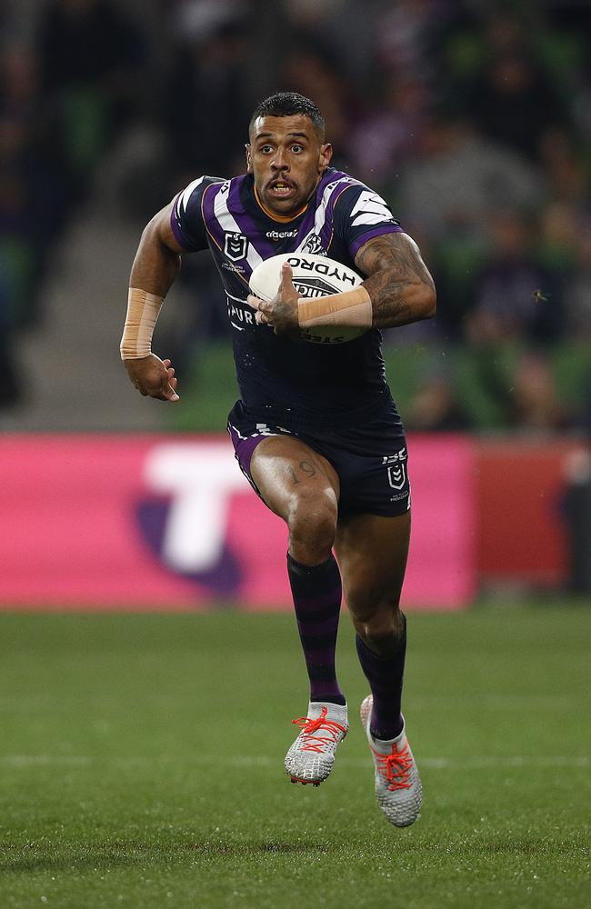 Josh Addo-Carr is the NRL’s fastest player. Picture: Daniel Pockett