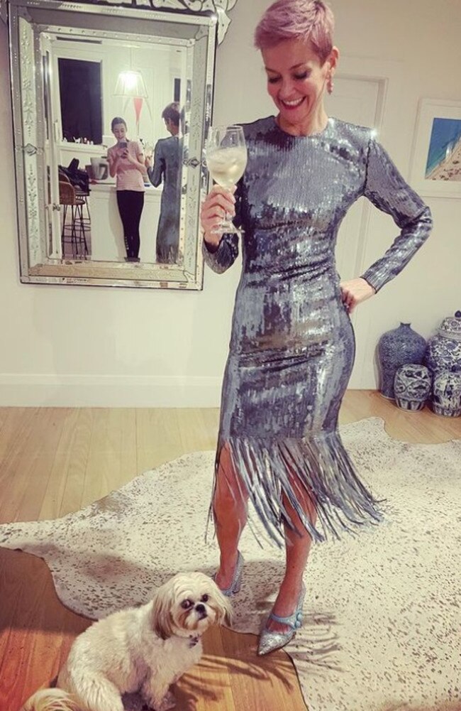 Jessica Rowe, 51, stuns in dazzling, fitted dress. Picture: Instagram/jessjrowe