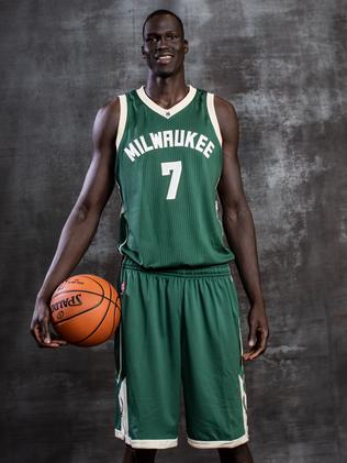 Thon Maker Milwaukee Bucks Player-Issued #7 Green Jersey from the