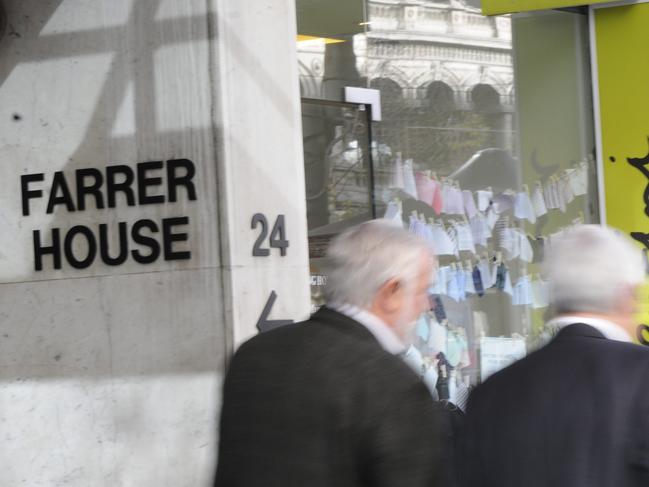 Farrer House, Victorian Farmers Federation city headquarters, at 24 Collins St, Melbourne. VFF.