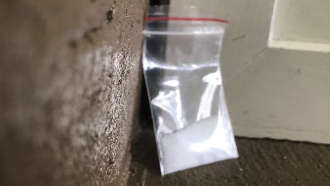 Police allegedly found methamphetamine and cannabis in the home.