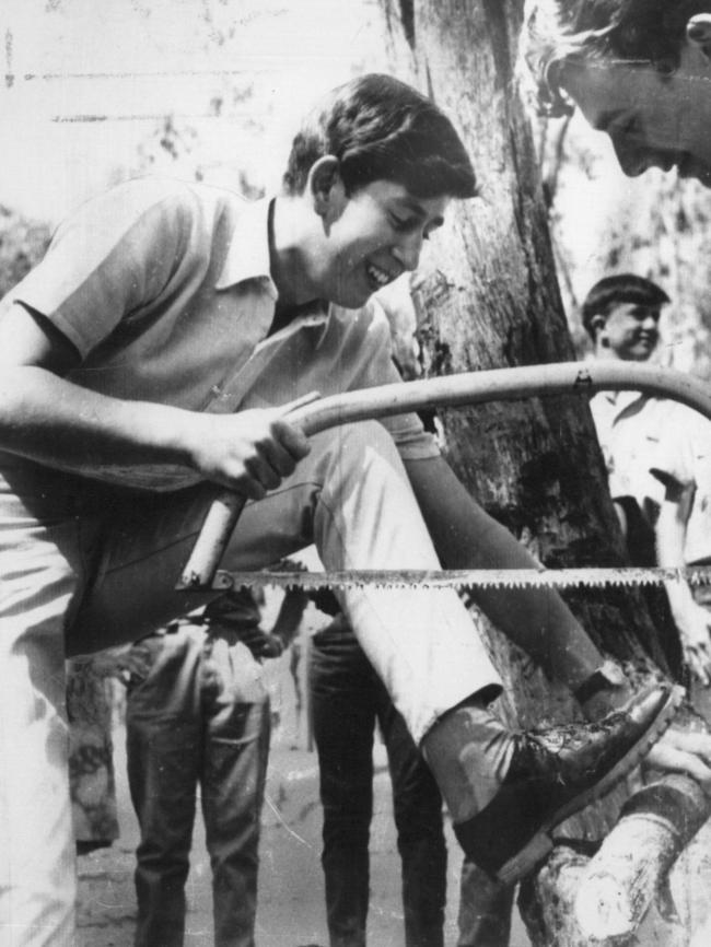 During his stay at the Timbertop campus of Victoria's Geelong Grammar School in 1966.