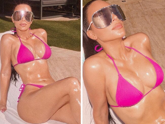 Kim K sizzles in racy new bikini snaps