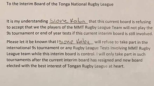 Penrith’s Sione Katoa throws his support behind a change of leadership.