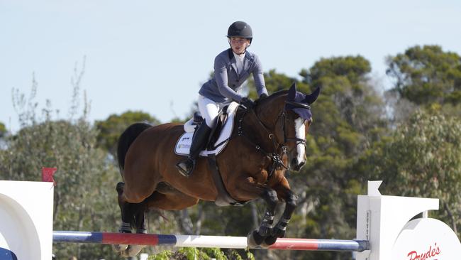 Madeline Sinderberry and her horse Gredstedgaards Number One. Picture: Valeriu Campan