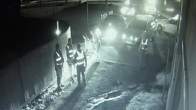 Still from CCTV. Six police officers injured as rowdy Queenscliff pub fight spills onto the streets.