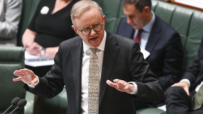 Prime Minister Anthony Albanese. The Coalition called on the government to release the ‘Nixon report’. Picture: Martin Ollman