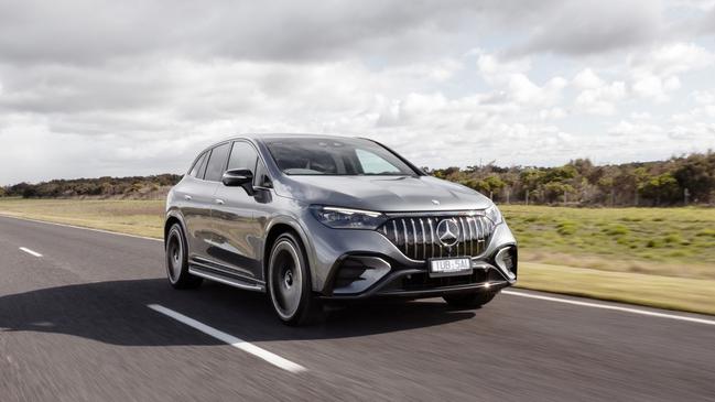 The Mercedes-AMG EQE 53 SUV takes the standard EQE SUV’s dual-motor setup up a notch and delivers a staggering 460kW of power and 950Nm of torque. Picture: Supplied