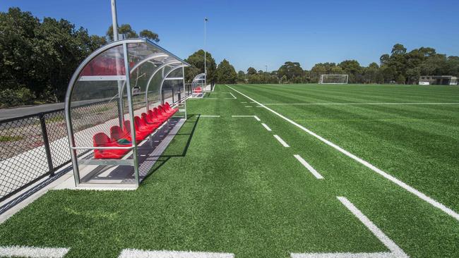 The pristine soccer pitch at Gardiners Reserve is not getting much use despite being upgraded less than a year ago. Picture: Rob Leeson