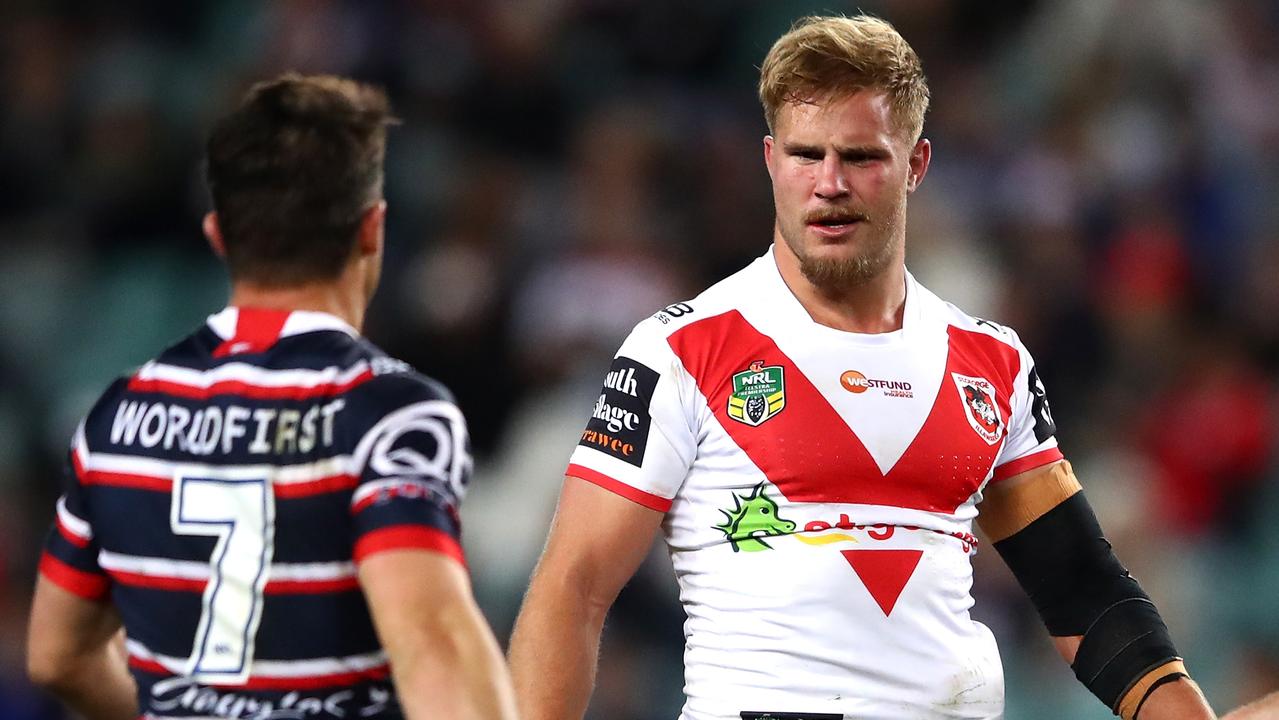 Jack de Belin will have scans on a suspected foot injury on Monday.