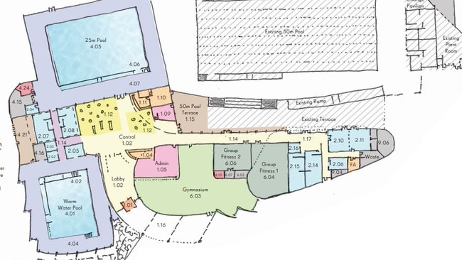 North Bellarine Aquatic Centre stage 2 (Drysdale pool) concept plan.