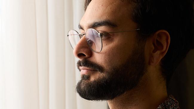 Psychology and Neuroscience student, Michael Cullen at home in Clearview, where he wants to use his degree to identify and address the gaps in mental health care between Indigenous and non-Indigenous people, Tuesday, Nov. 8, 2022. Picture: Matt Loxton