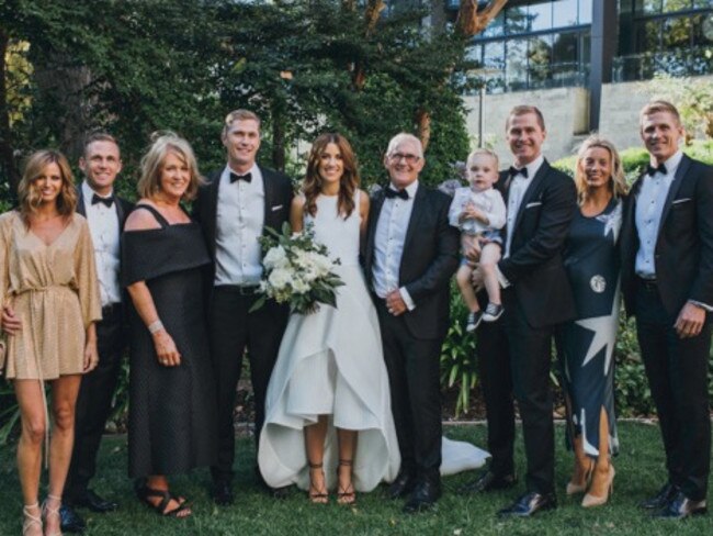 Adam Selwood's wedding party. Picture: Supplied