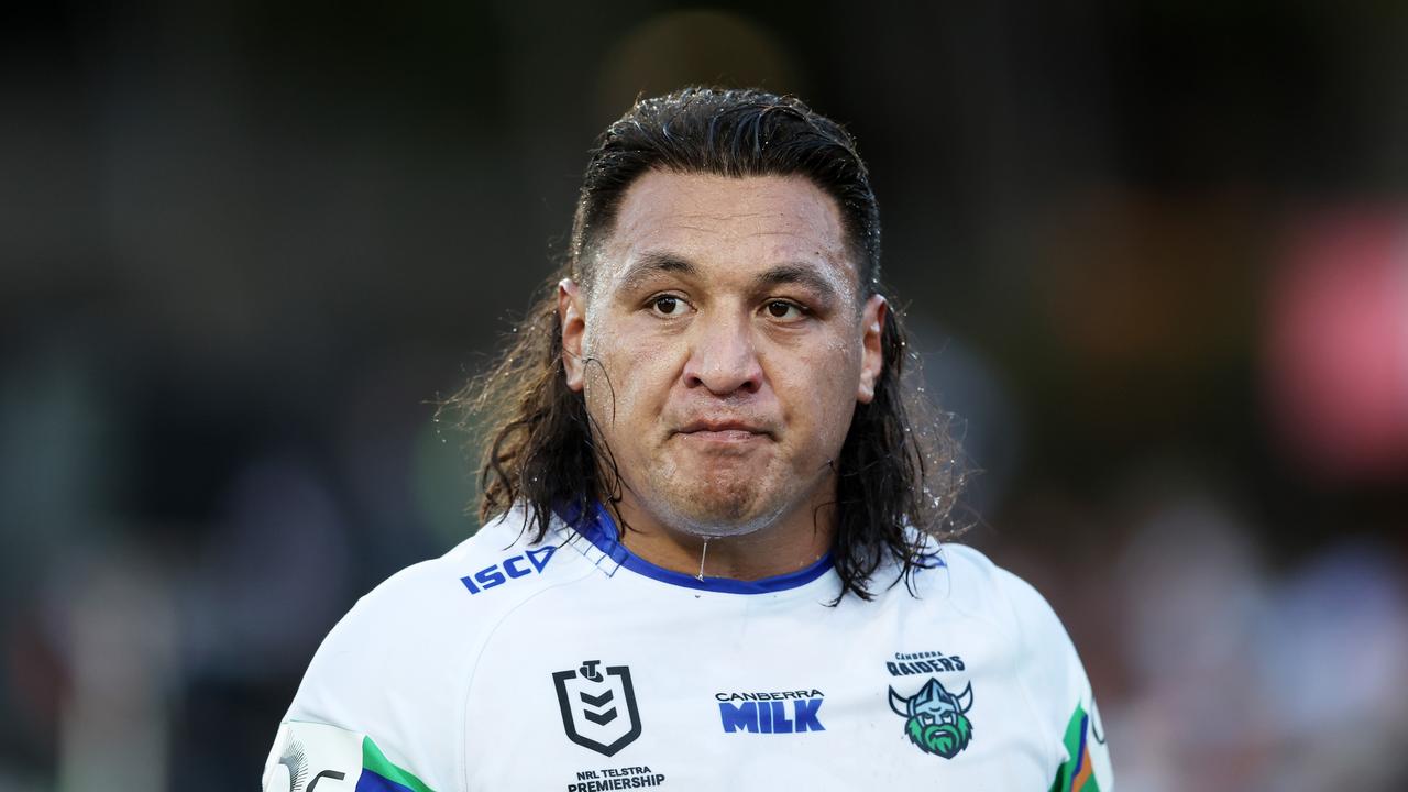 Josh Papalii has been charged with intimidating police and failing to leave the venue. Picture: Matt King/Getty Images.