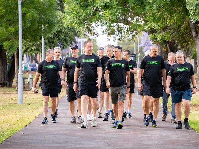 The idea of Wellteam is to bring men together. Picture: The Advertiser/ Morgan Sette.