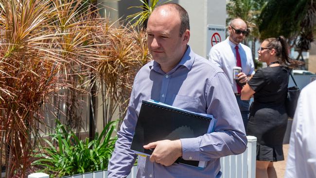 Top End Health Service mental health general manager Richard Campion leaves Darwin Local Court after a day of hearings into petrol sniffing in the Northern Territory.