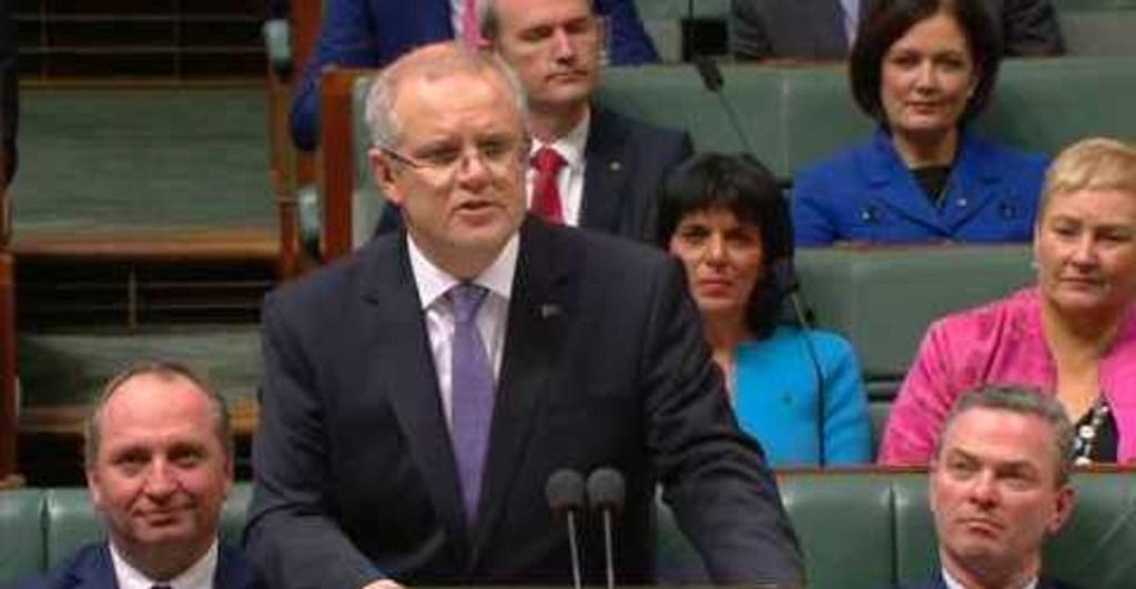 Treasurer Scott Morrison Delivers 2017 Federal Budget in Parliament