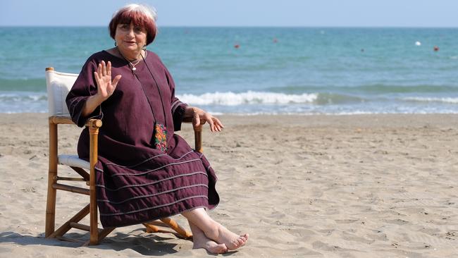 Agnes Varda in Venice in 2008 during a photo call for The Beaches of Agnes. Picture: AFP