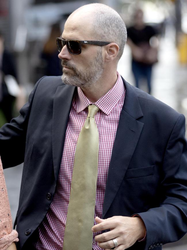 Justin Howes, team leader at Queensland Health Forensic and Scientific Services leaves court after giving evidence to the Commission of Inquiry into Forensic DNA Testing. Picture: NewsWire / Sarah Marshall