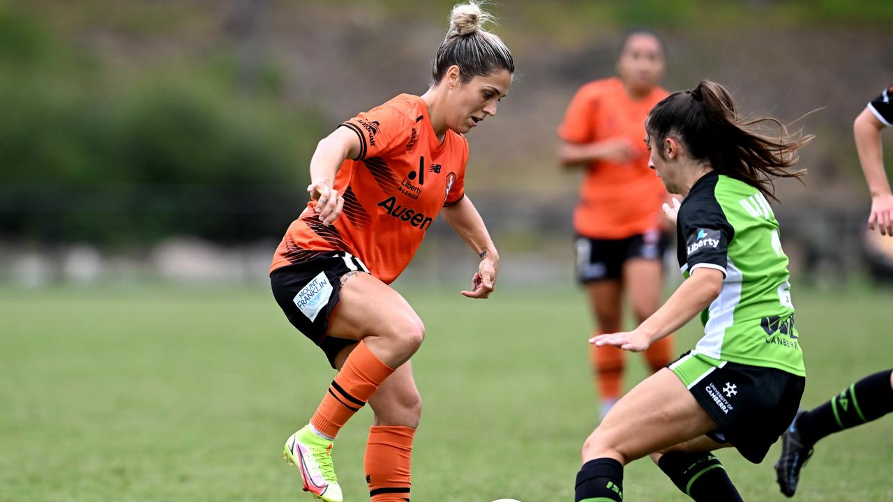 Katrina Gorry has rediscovered her love for football. Picture: Bradley Kanaris/Getty Images