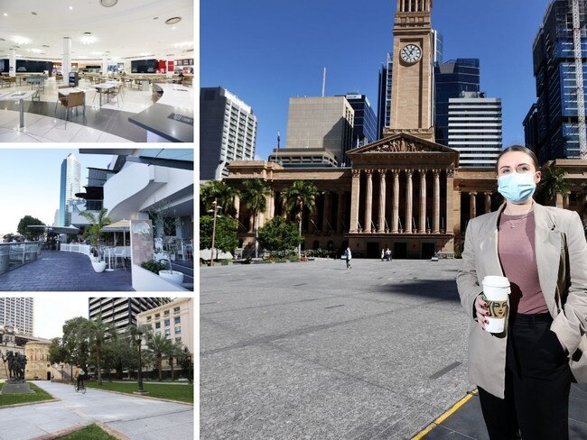 ‘It’s dead’: Strict mask rules turn Brisbane CBD into ghost town