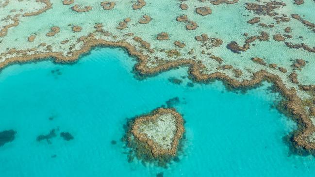 Take a scenic flight for two over the Great Barrier Reef on Valentine’s Day. Picture: Brooke Miles.