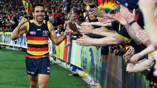 Eddie Betts has been racially abused during Showdowns against Port Adelaide twice in the last two years.