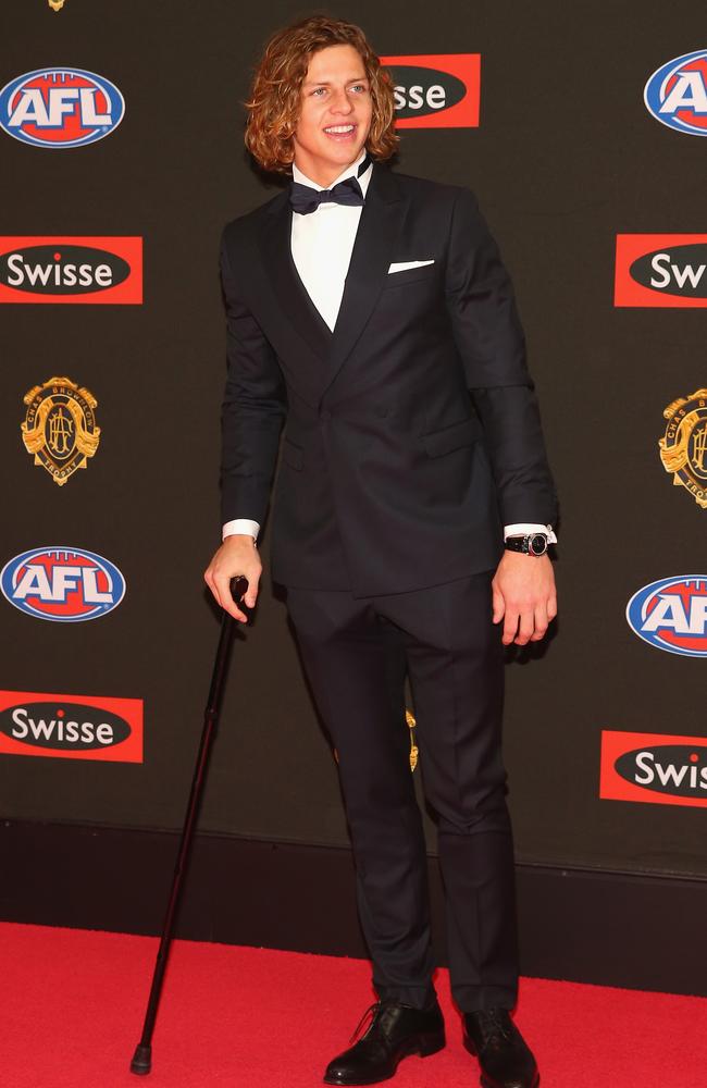 Nat Fyfe of the Dockers arrives at the 2015 Brownlow Medal at Crown Palladium on September 28, 2015 in Melbourne, Australia. Picture: Quinn Rooney/Getty Images