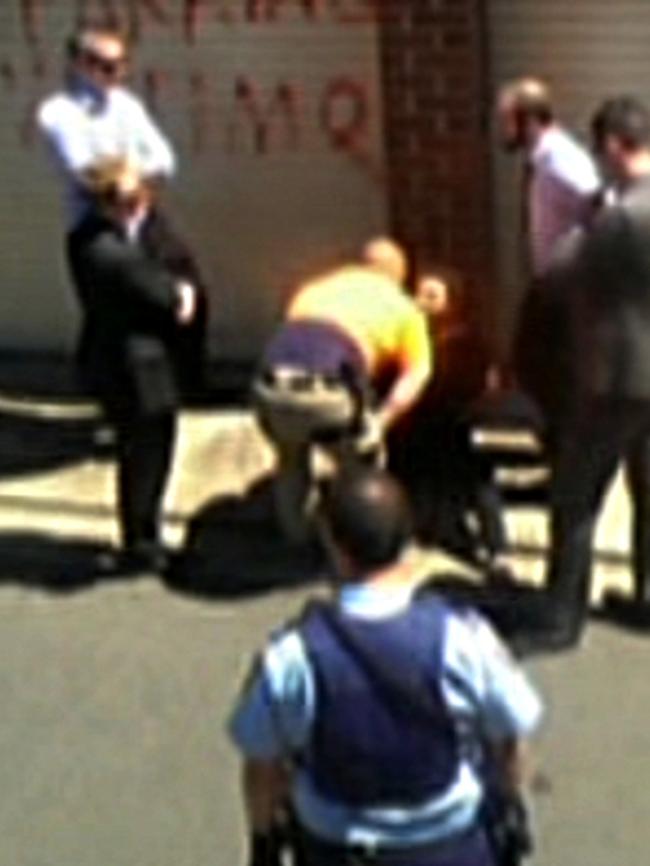 NSW police arrest the two teens. Picture: Seven News