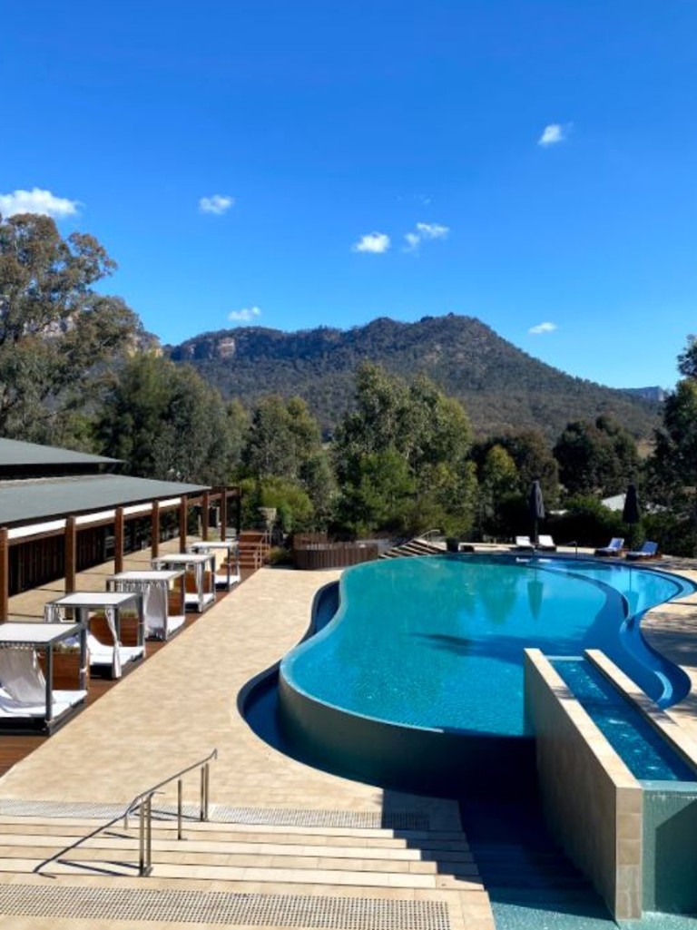 Take a swim in the resort pool.