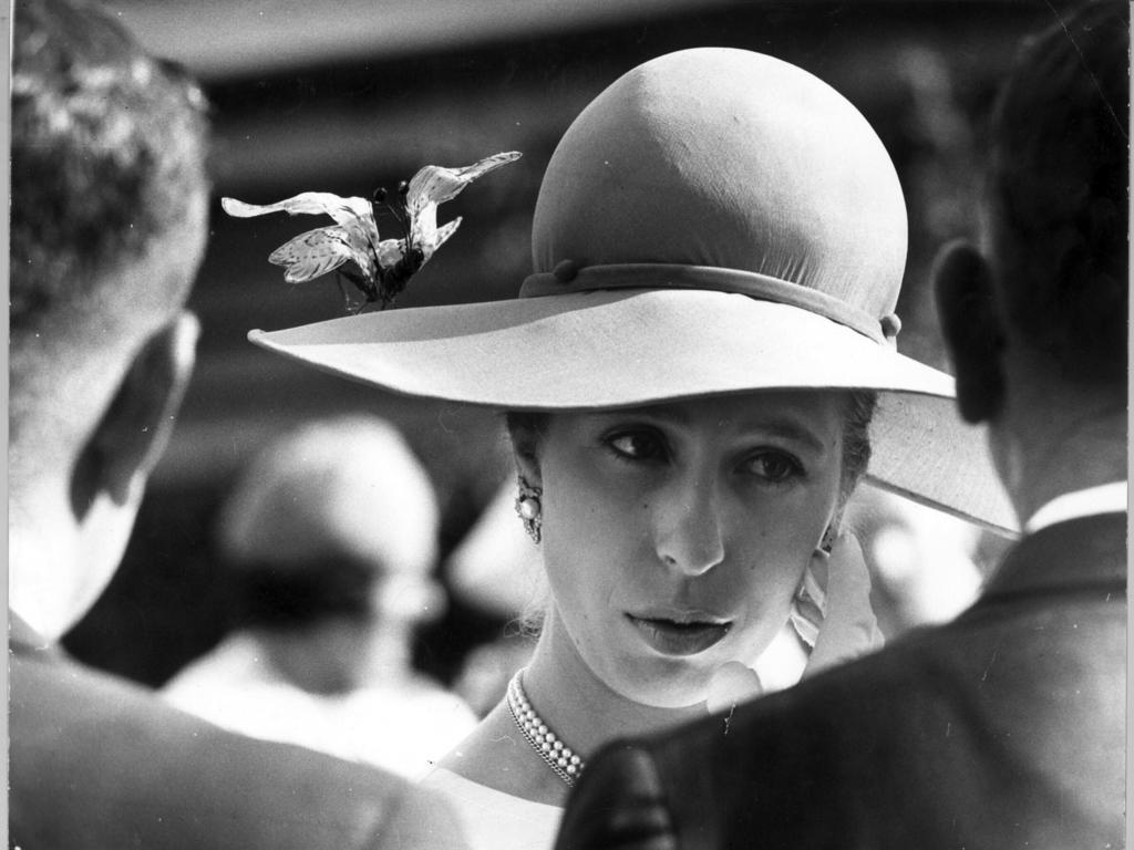 1970 - Princess Anne at a Queensland garden party. Picture: Jim Fenwick<br/>