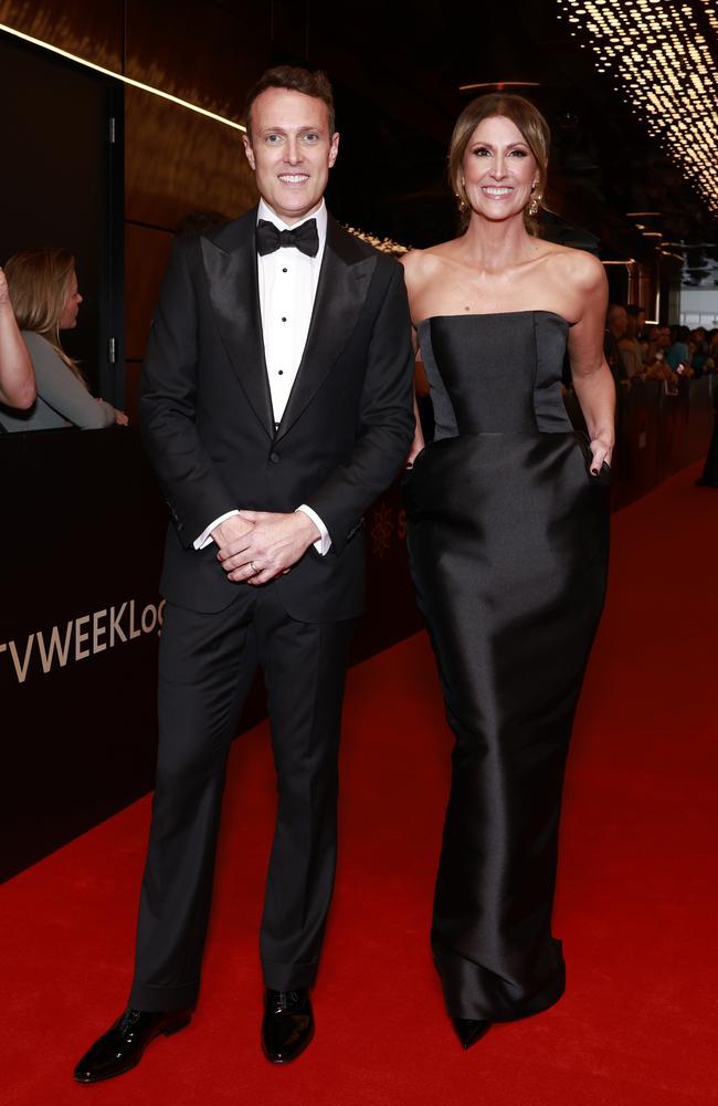 Channel 7 presenters Matt Shirvington and Natalie Barr. Picture: Getty Images