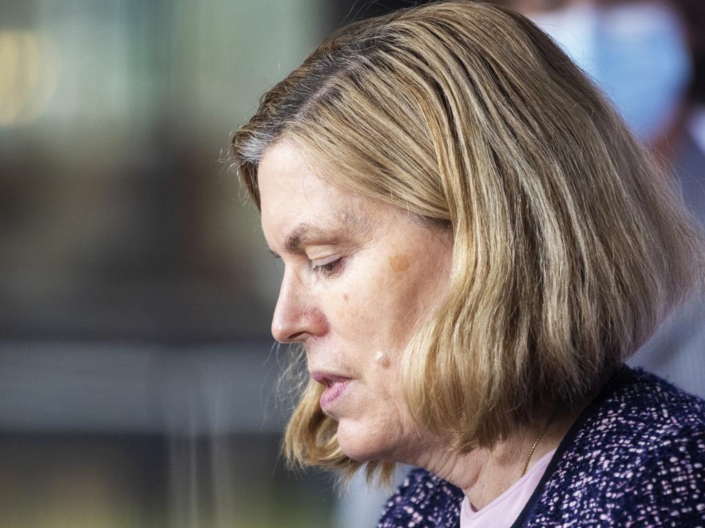 NSW Chief Health Officer Dr Kerry Chant speaks during a press conference on Thursday. Picture: Jenny Evans/Getty Images