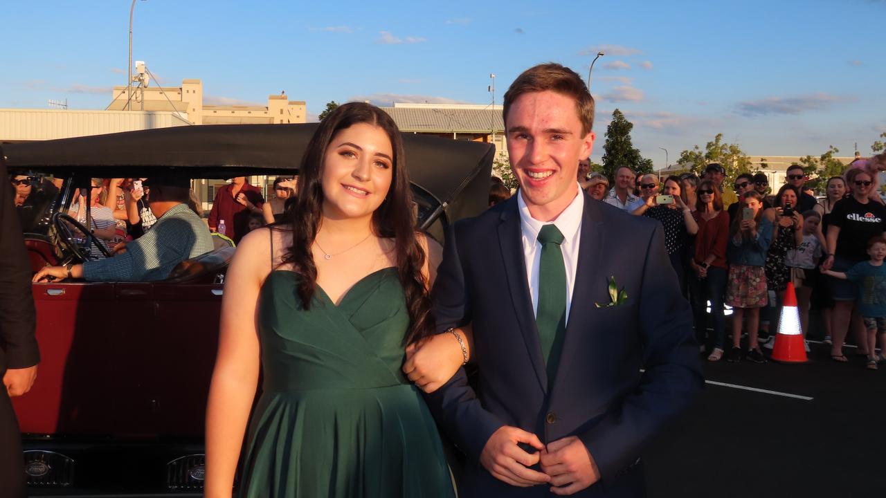 Students arriving at the Kingaroy State High School Formal at Kingaroy Town Hall on November 11.