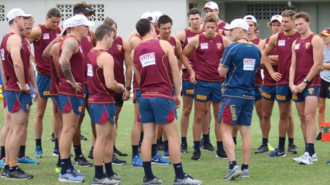 Brisbane Lions begin pre-season training. Picture: Brisbane Lions Twitter