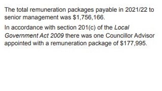 The report states Bundaberg Council‘s lone council advisory role carried a salary of $177,995. The position was held by Michael Gorey until his departure in August.