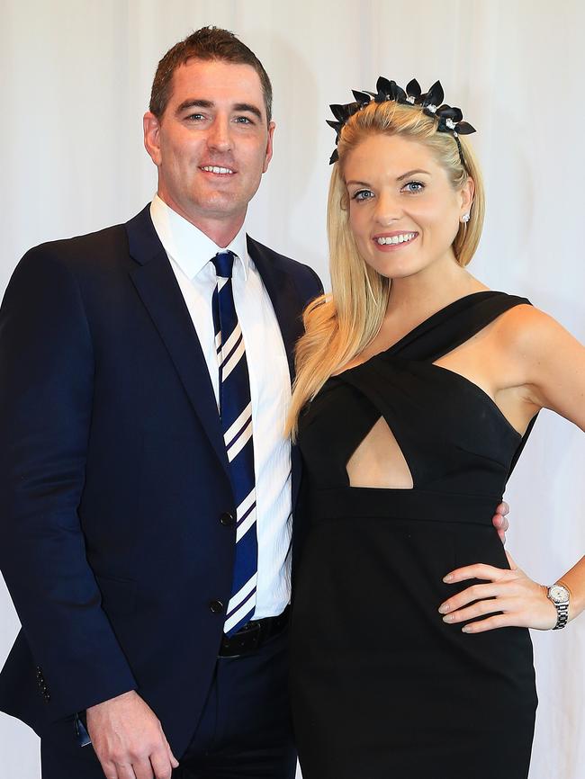 Erin Molan with fiance Sean Ogilvy. Picture: Toby Zerna