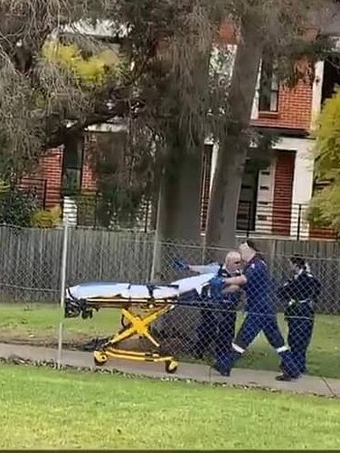 The scene of the alleged stabbing and brawl at Old Saleyards Reserve, North Parramatta. Picture: Supplied