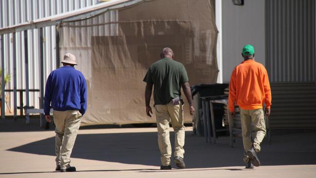 Inmates in the Alice Springs Correctional Centre prison industries. Picture: Gera Kazakov