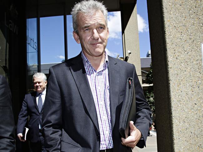 26/09/16 Former Dick Smith chairman Rob Murray leaving the Supreme court in Sydney. Former Dick Smith Chairman Rob Murray spoke in the witness box for a liquidators hearing into the collapse of retailer Dick Smith. Adam Yip/ The Australian