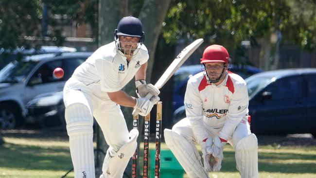 Holden was eventually stumped by Bloods keeper Paul Hill. Picture: Valeriu Campan