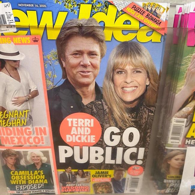 New Idea’s cover declaring: ‘Terri and Dickie go public!’