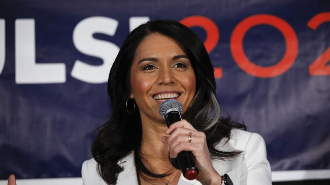 Tulsi Gabbard said that the removal of gendered terms under the new rules “defies basic established science”. Picture: Bill Pugliano/Getty Images/AFP