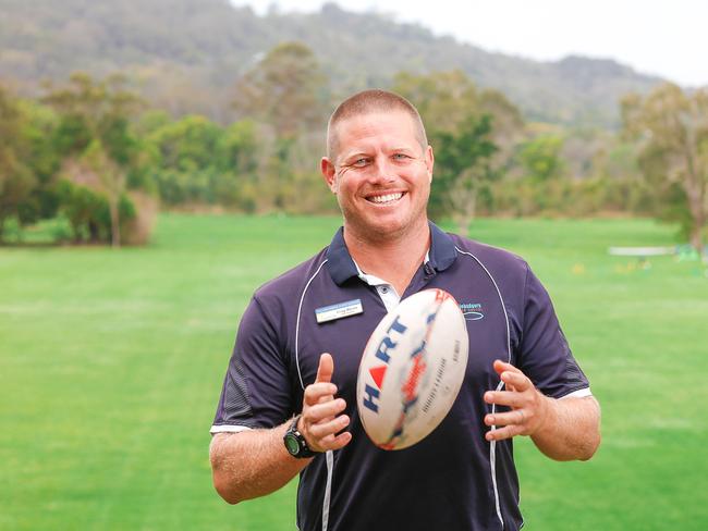 Craig Marais at Tallebudgera State School is one of 45 nominated for best PE teacher on the Gold Coast. Picture: Glenn Campbell