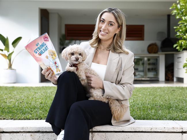 Alexia Paglia’s dog Zac was the inspiration for the character in the children’s book she authored. Picture: Richard Dobson