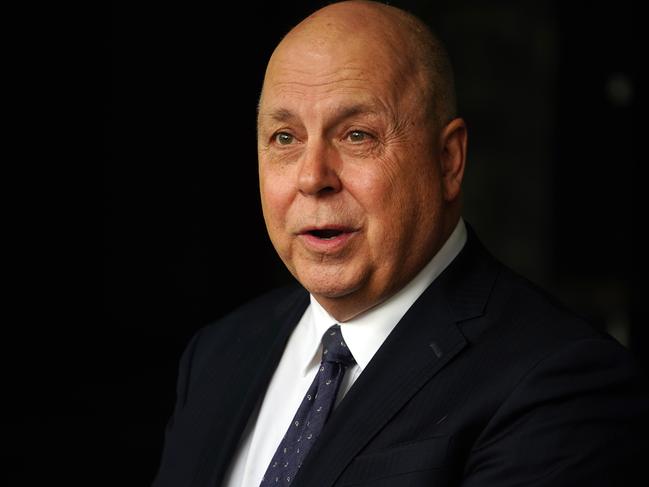 MELBOURNE AUSTRALIA - NewsWire Photos OCTOBER 4, 2023: Victorian Treasurer Tim Pallas speaks to the media prior to the start of Question time outside Parliament in Melbourne,Picture: NCA NewsWire / Luis Enrique Ascui