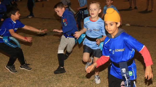 Young players enjoying the Try League program at Blacktown. Pic: NSWRL