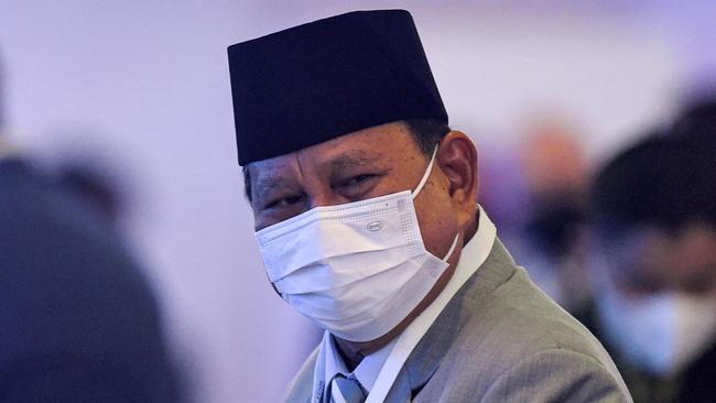 Indonesian Defence Minister Prabowo Subianto. Picture: AFP